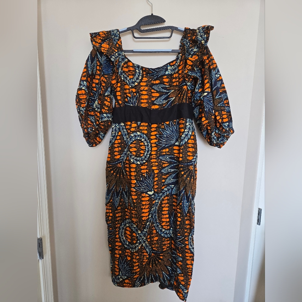 Grass Fields Ankara Dress